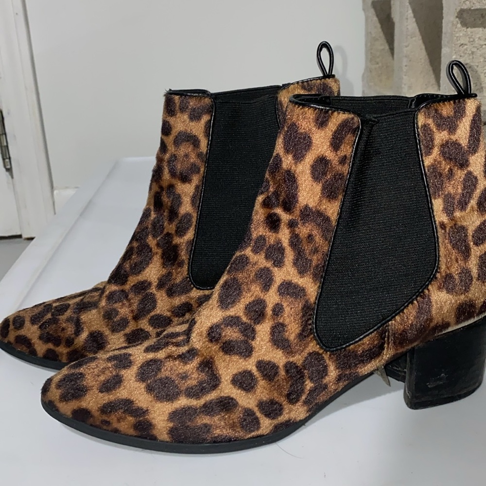 Leopard print ankle booties - Picture 3 of 3